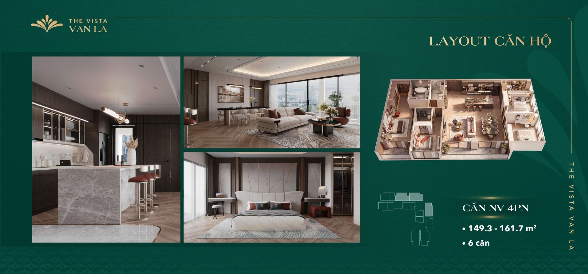 Mặt bằng The Vista Văn La - Mặt bằng tổng thể và Chi tiết căn hộ 26 Căn hộ 4 phòng ngủ The Vista Văn La